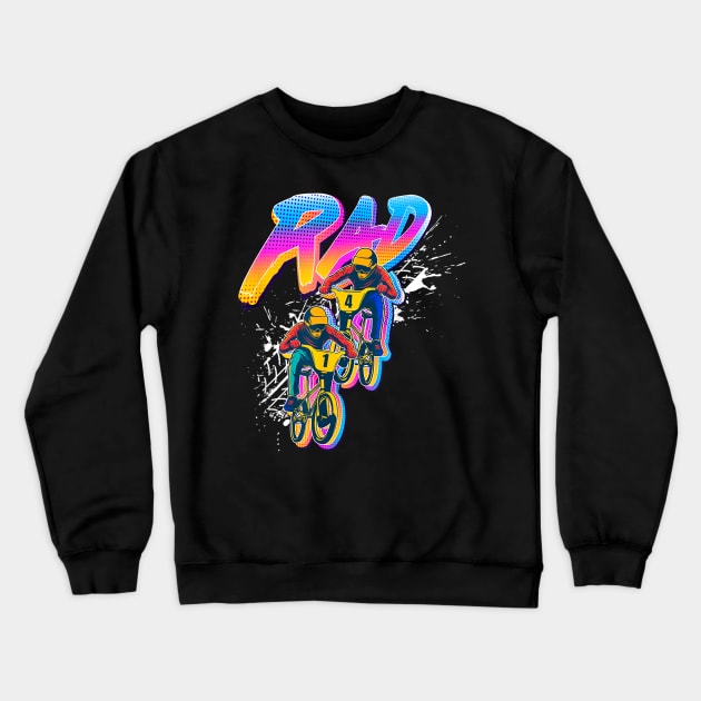 Rad Racing Crewneck Sweatshirt by Nebulynx